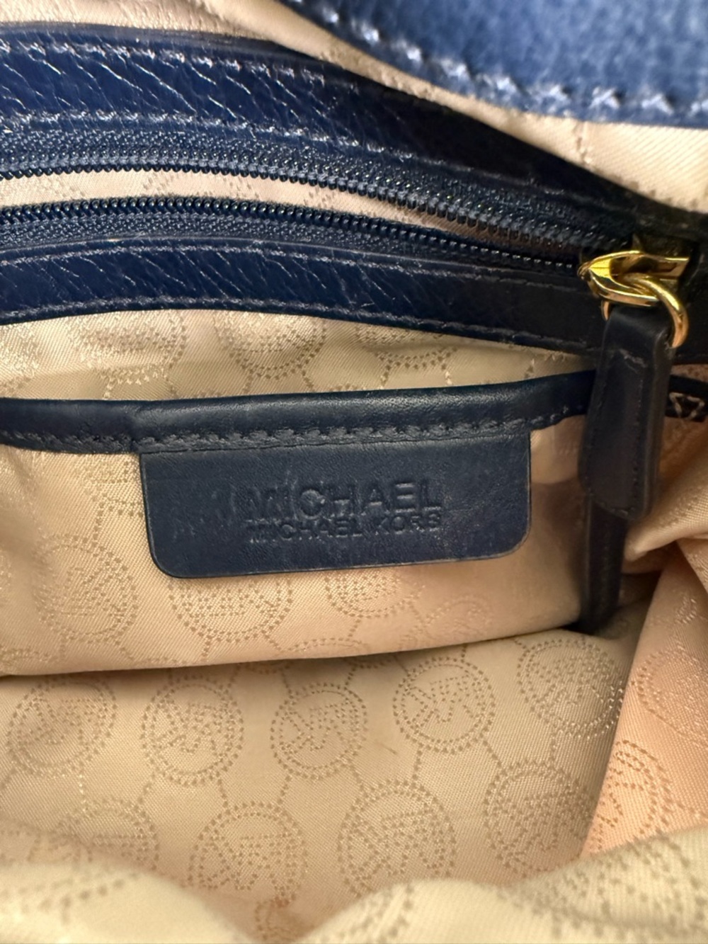 Michael Kors Jet Set Large Logo Tote Bag - Vanilla Signature Print - Chainlink - Picture 12 of 16
